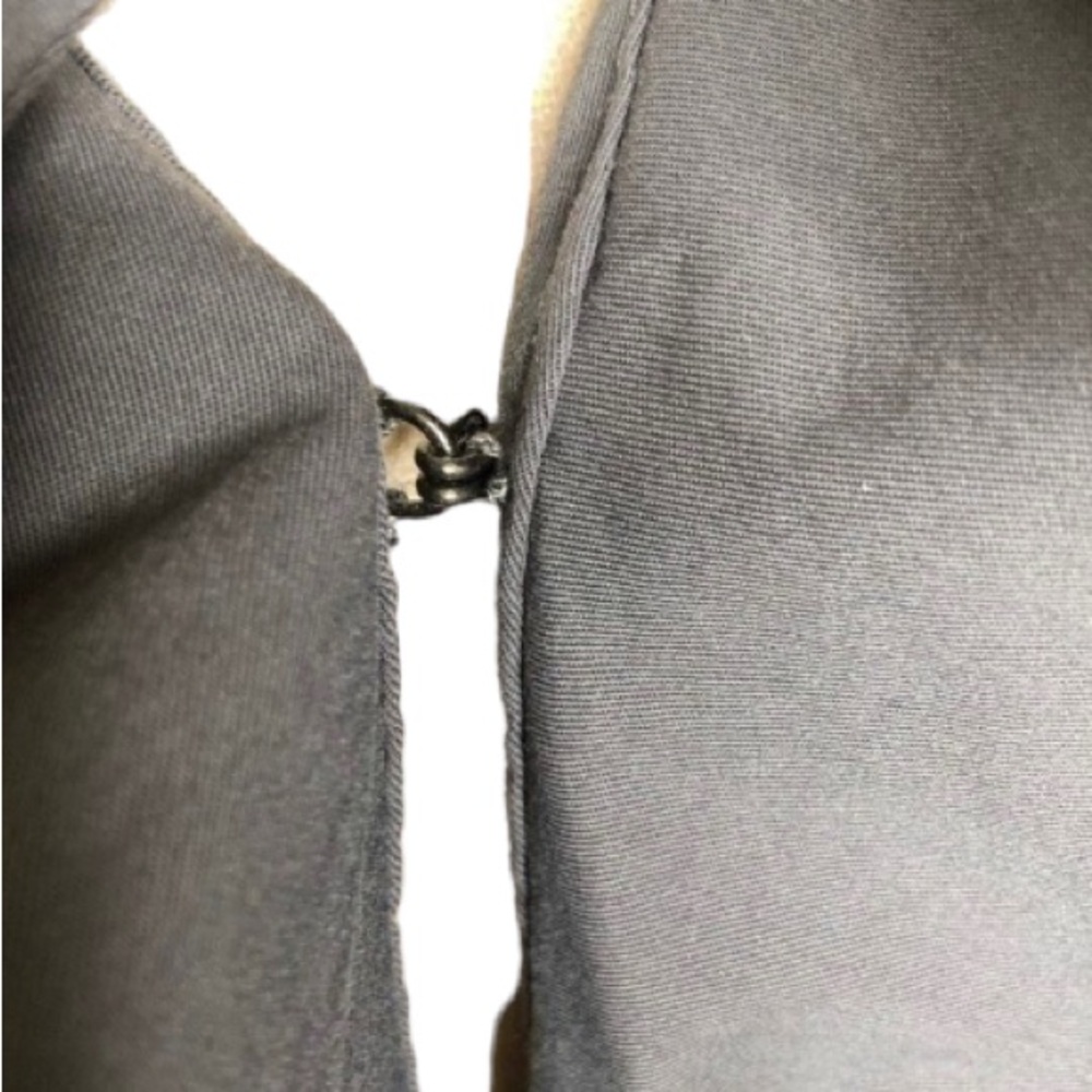 Sandro Charcoal Gray Ruffled Tie‎ Waist Jacket M - Picture 8 of 12